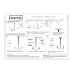 Подвесная люстра Belfast Malone 6035-8 BL CL Черный / Стекло