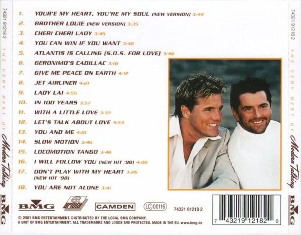 Modern Talking. The Very Best Of Modern Talking. Compilation (CD) Модерн Токинг. Лучшее