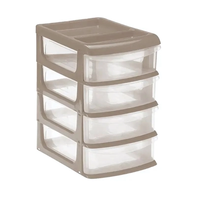 Бокс универсальный малый (4 секции) капучино