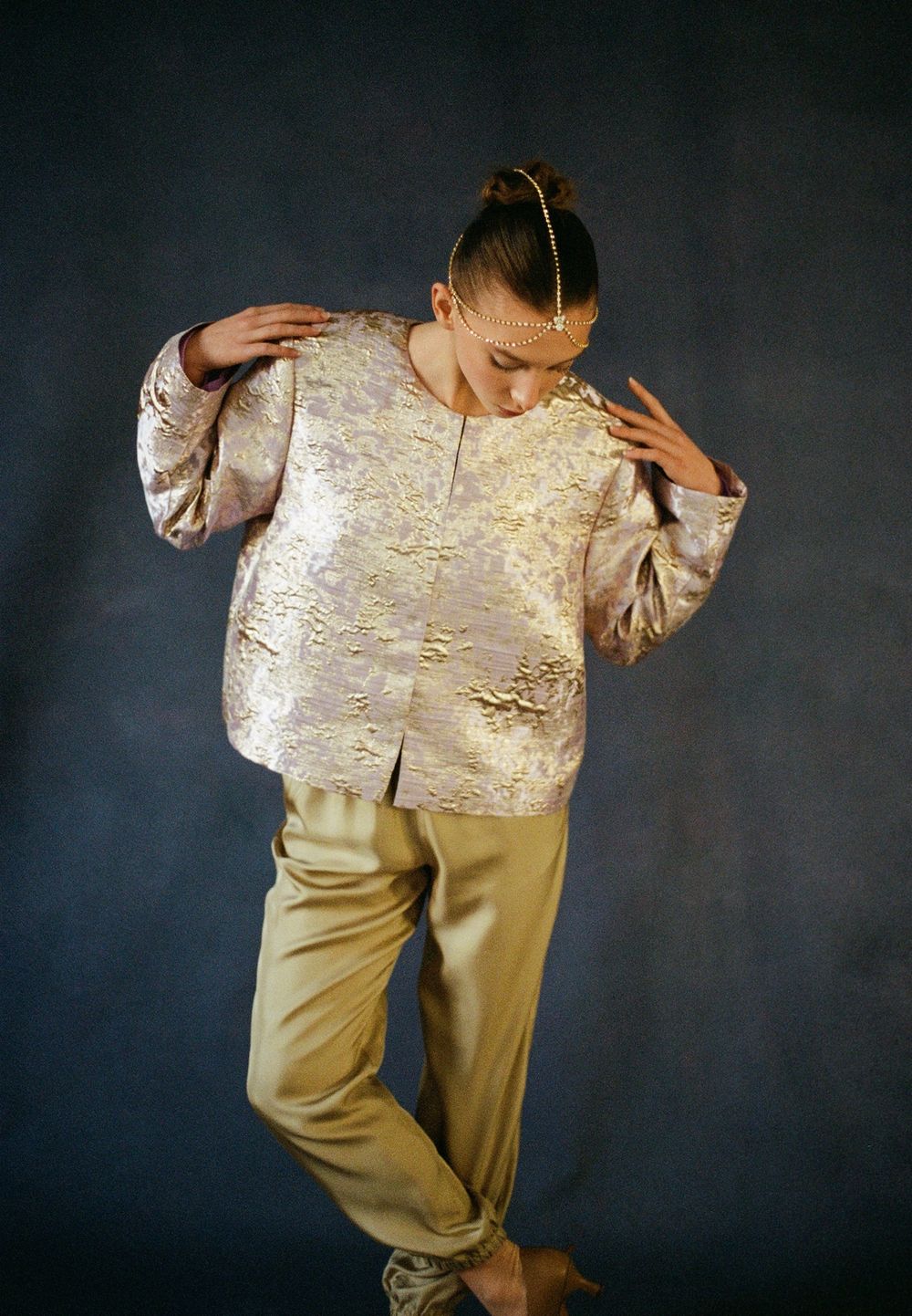 Oriental purple jacket