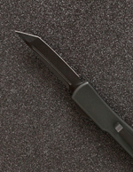 Автоматический складной нож SteelBro UTX-70 T/E Tanto Black 149-1BK (черный-черный) фронталка/выкидуха