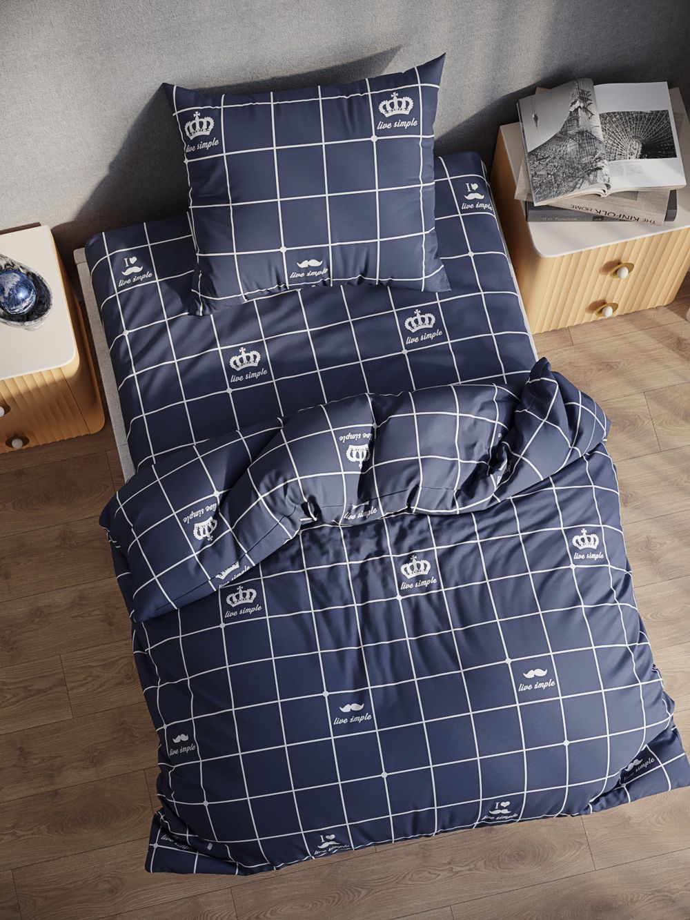 Простынь на резинке Полисатин Мечта "Queen" 90x200 см