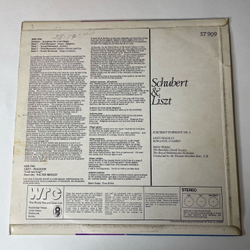Винтажная виниловая пластинка LP Schubert Шуберт, Liszt Лист, The Beecham Choral Society, The Royal Philharmonic Orchestra, Symphony No. 6 (Англия 1965)