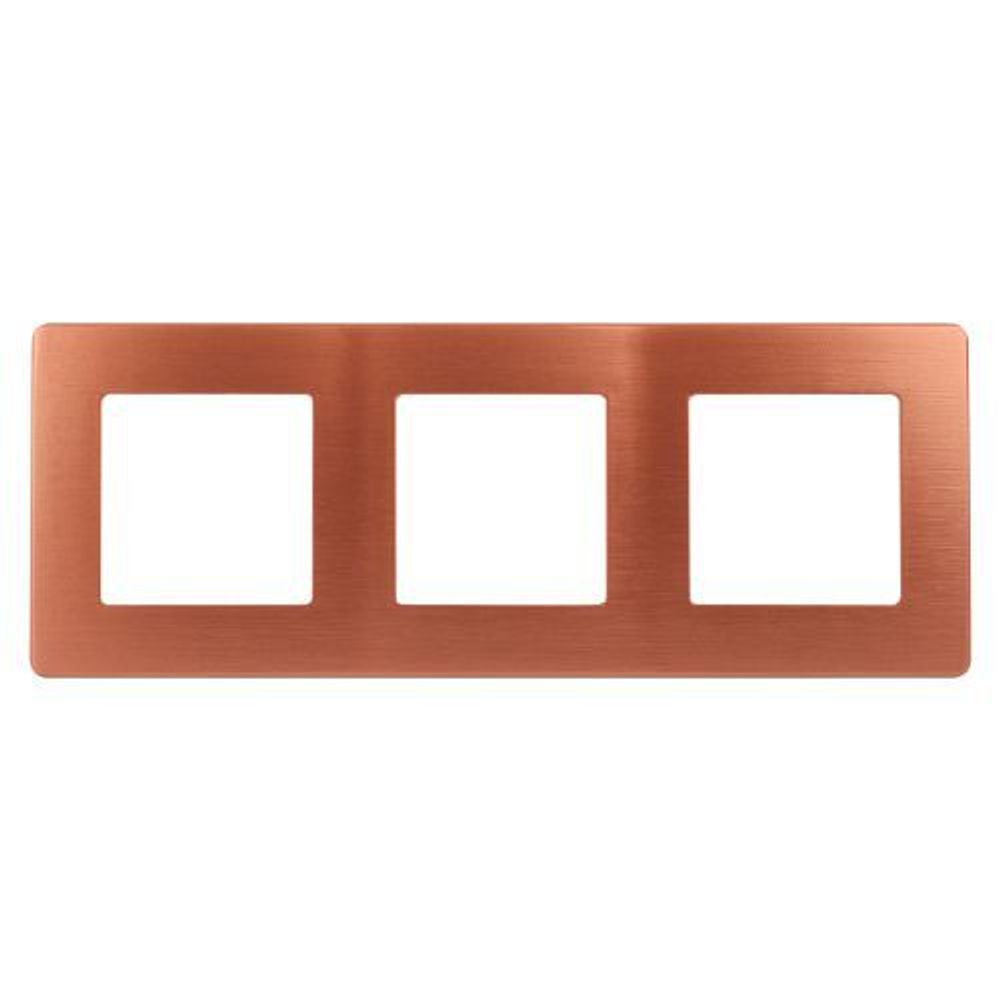 Рамка 3-м 12-5103-14 сатин медь Эра Б0052527