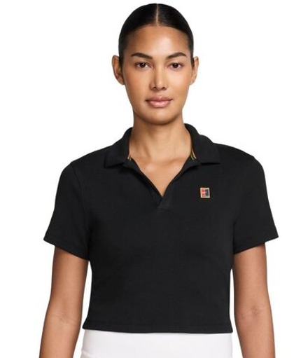 Женское поло Nike Court Heritage - black