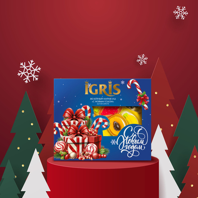 Мармелад желейный IGRIS "С НОВЫМ ГОДОМ" 300 грамм.