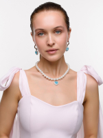 Серьги "Soul Blue Matte" Silver