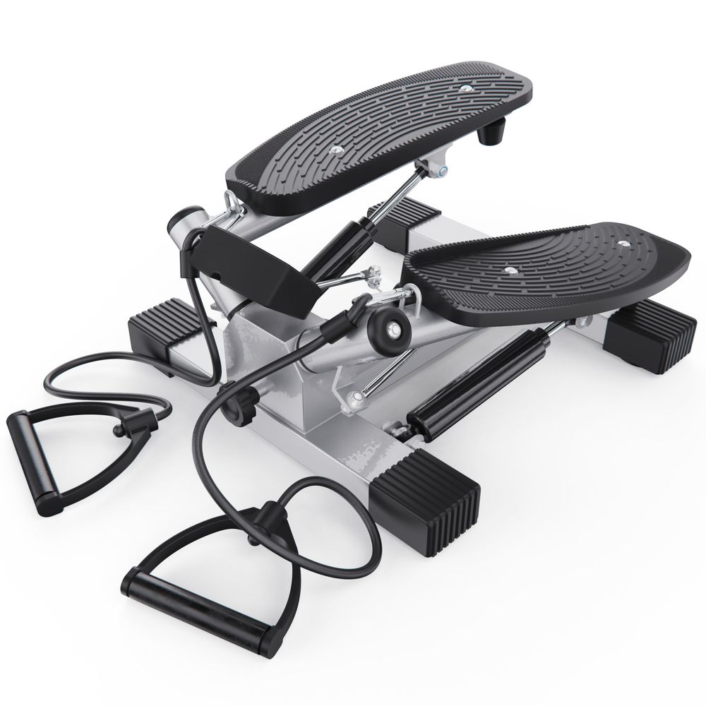 Большой поворотный степпер DFC X-STEPPER с эспандерами