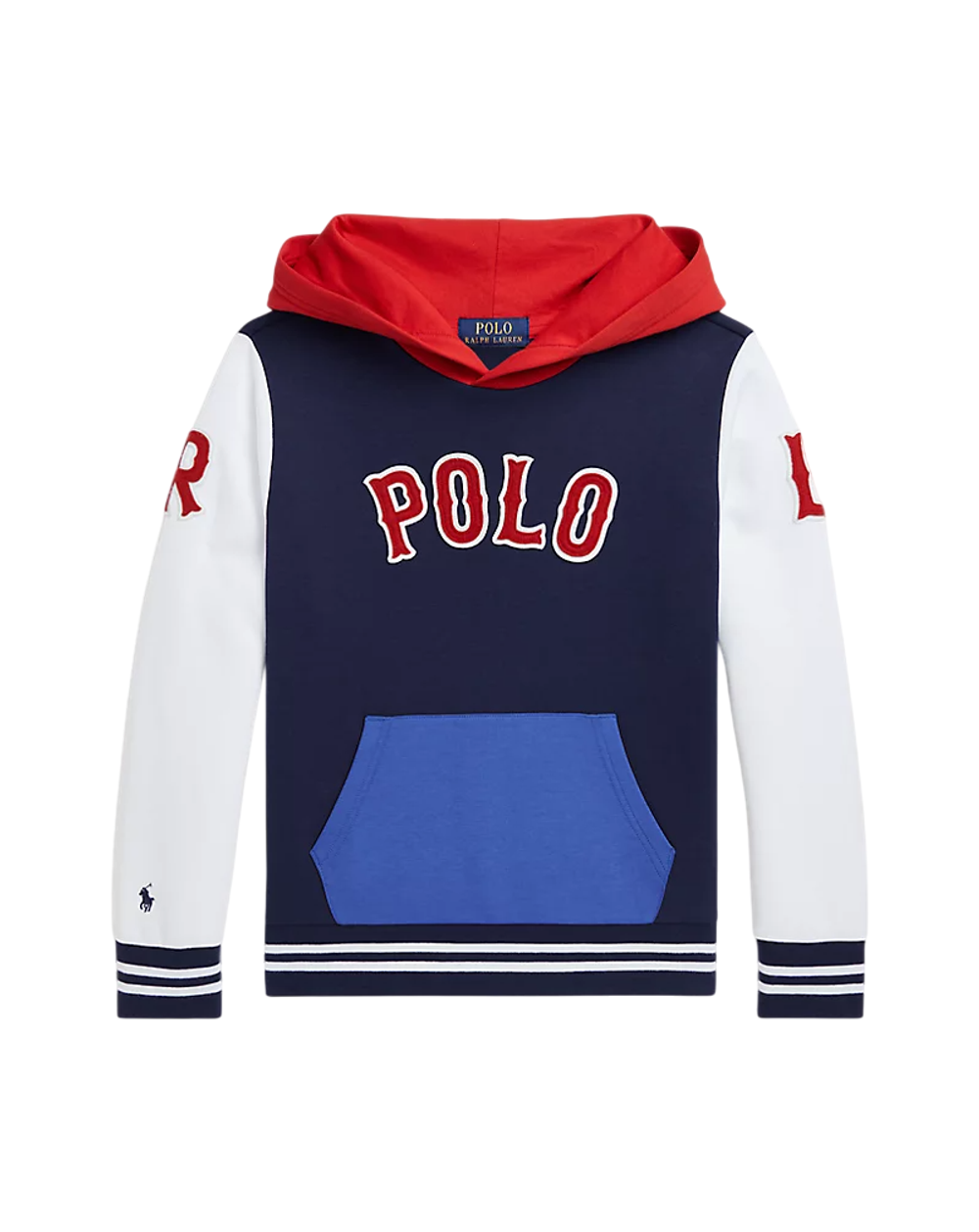 Толстовка с бейсбольным дизайном и нашивками Ralph Lauren