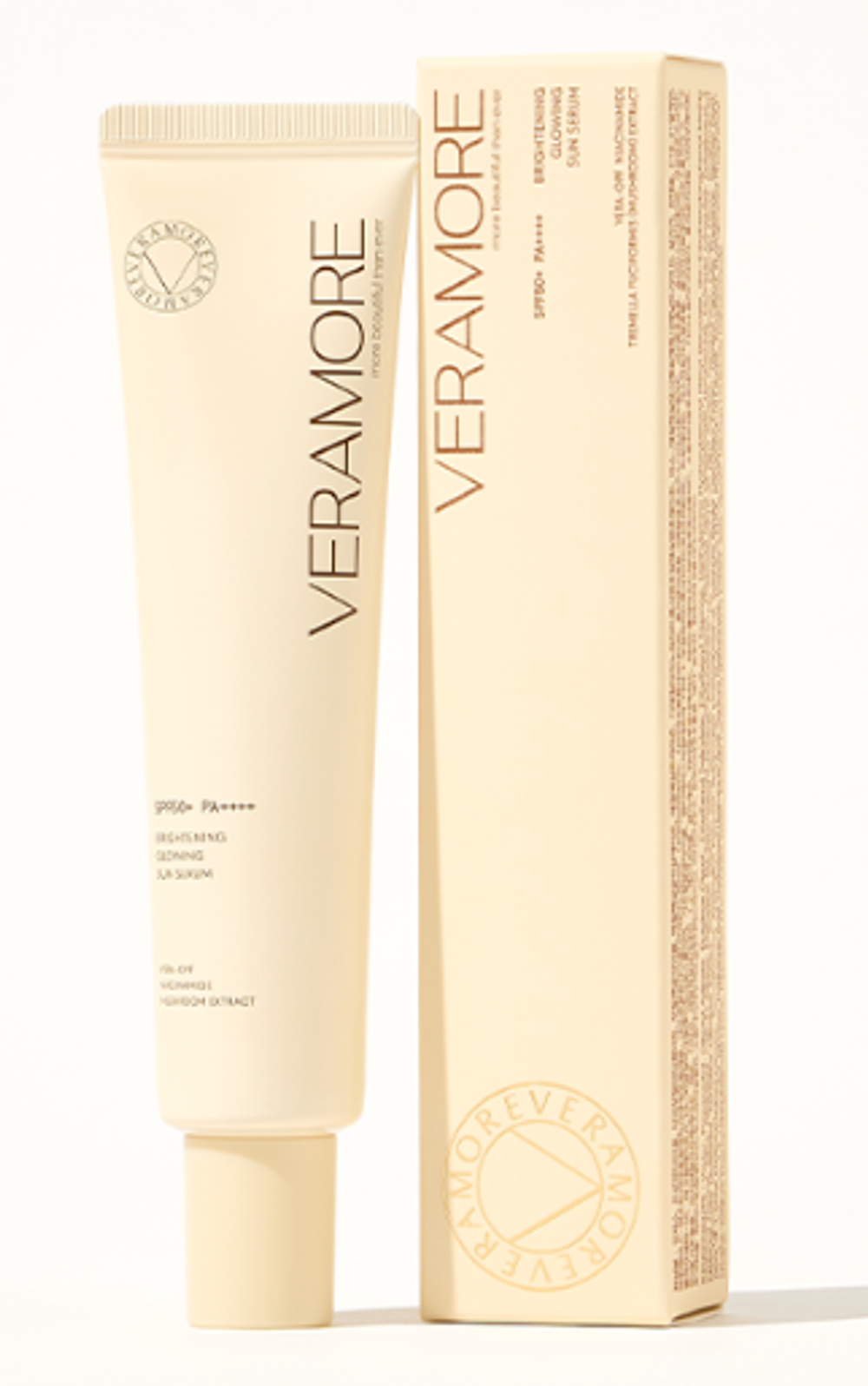 VERAMORE Солнцезащитная сыворотка для лица - Brightening Glowing Sun Serum SPF50+PA++++, 35мл.