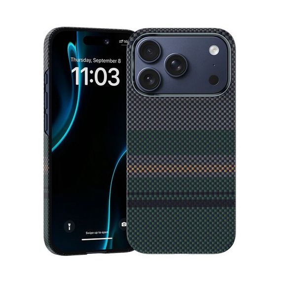 Чехол Benks Aurora ArmorAir Case built with Kevlar для iPhone 17 Pro Max (C.K.FL.AP.SR.0070) арктическое ночное небо