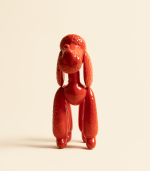 Фигура – Пудель керамический, красный | Александра Маврина