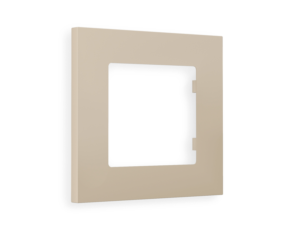 AF250361 Рамка ALFA Qubi (Серо-бежевый матовый) 1-ая
