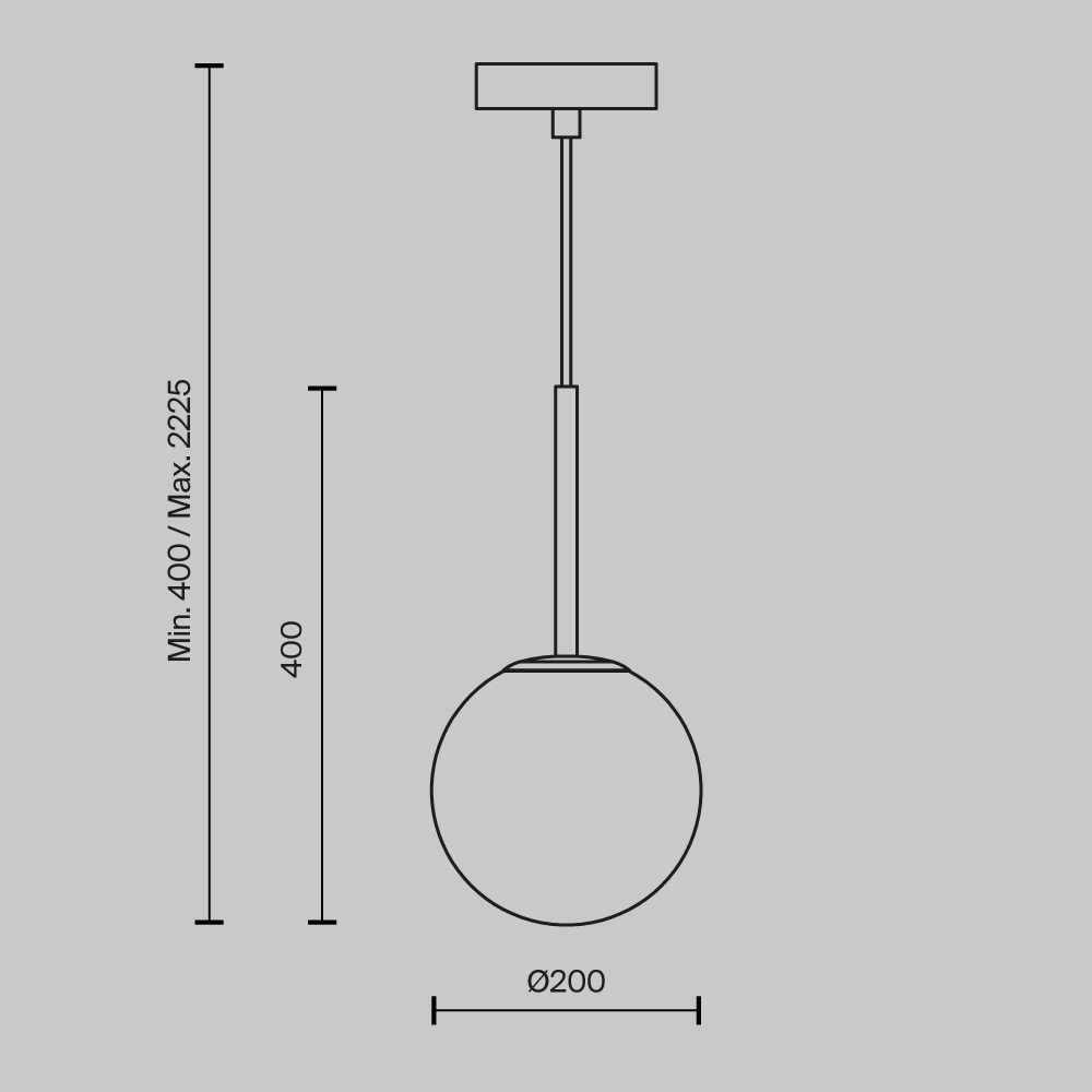 Подвесной светильник Maytoni Basic form MOD321PL-01B1