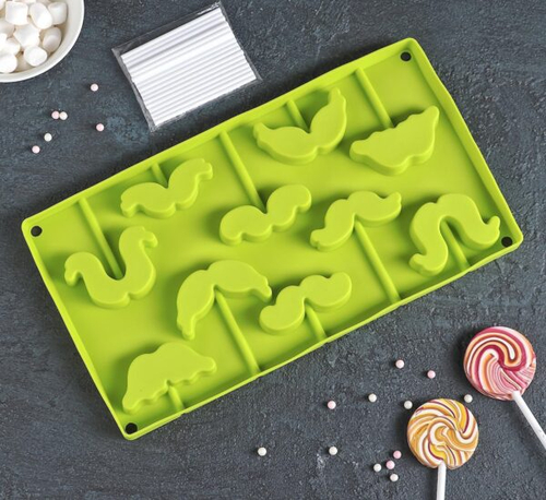 Форма "Усы" на палочке 10 шт