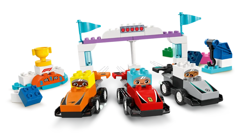 Конструктор LEGO Duplo 10445 Гоночные машины и пилоты команды F1