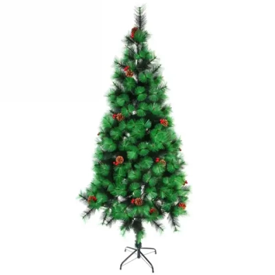 Ёлка «Тайга» 180 см, леска с шишками и ягодами (220 веток)