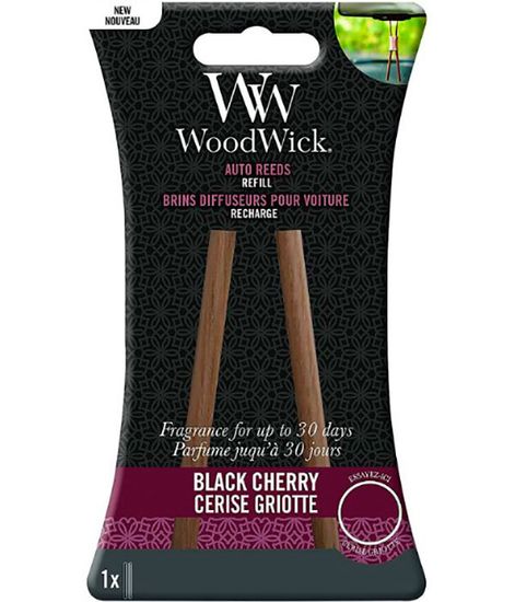 Черная черешня, палочки для ароматизатора в авто, WoodWick