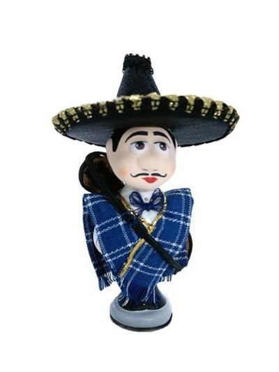 Кукла потешка Мексиканец. Игрушка фарфоровая ручной работы