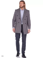 Классическое пальто, утепленное, зимнее, укороченное,шерсть