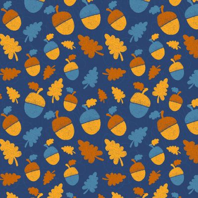 Желуди на синем