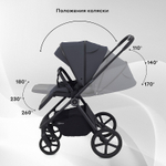 Детская коляска Rant Teo 3 в 1 Graphite