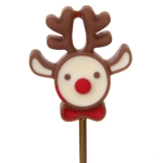 Набор для десерта «Дед Мороз и Олень» 4предмета (2ложки+2вилки) в подарочной коробке, золото