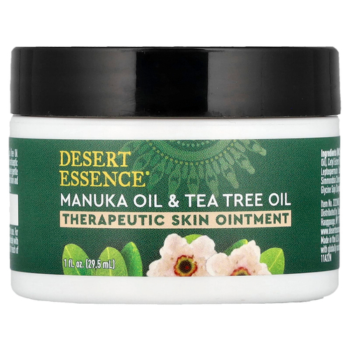 Desert Essence, Лечебная мазь для кожи, масло манука и масло чайного дерева, 29,5 мл (1 жидк. унц.)