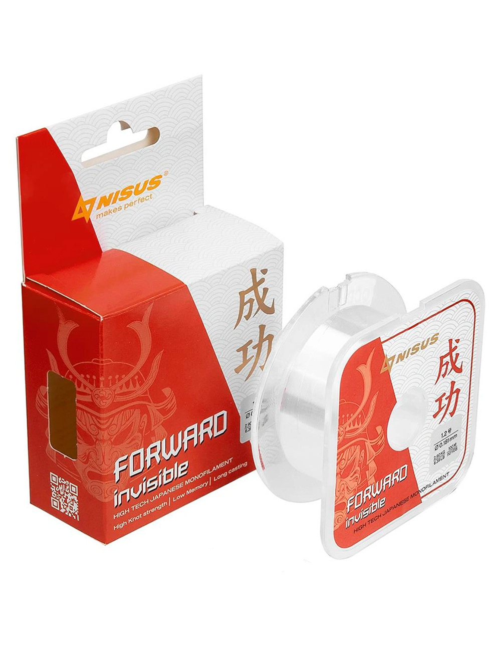 Леска для рыбалки Nisus FORWARD Invisible Nylon 0,496mm/100m (N-FI-0496-100)