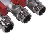 Коллектор отсекающий 3 выхода 3/4х1/2 наружная резьба Valtec