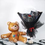 Шар (18''/46 см) Сфера 3D, Deco Bubble, Wide Tail, Прозрачный, Кристалл, 1 шт.