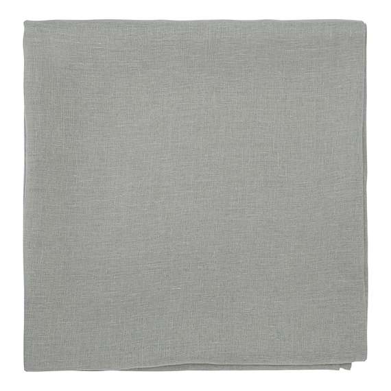 Скатерть из стираного льна серого цвета Essential, 170х170 см