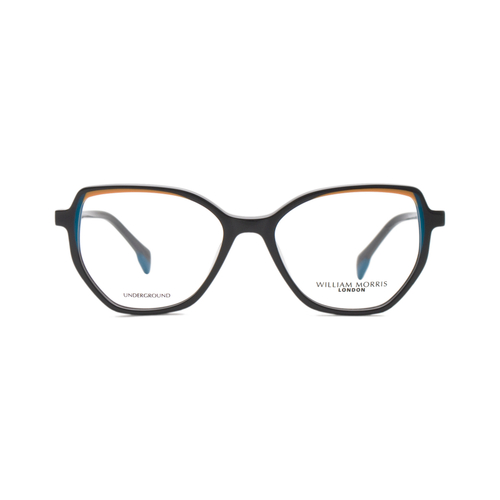 Оправа бабочка William Morris BARBICAN_1 6032 черно-желтая с бирюзовым