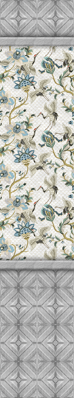 Ламинированная панель ПВХ Каравелла Грей 2700х250мм