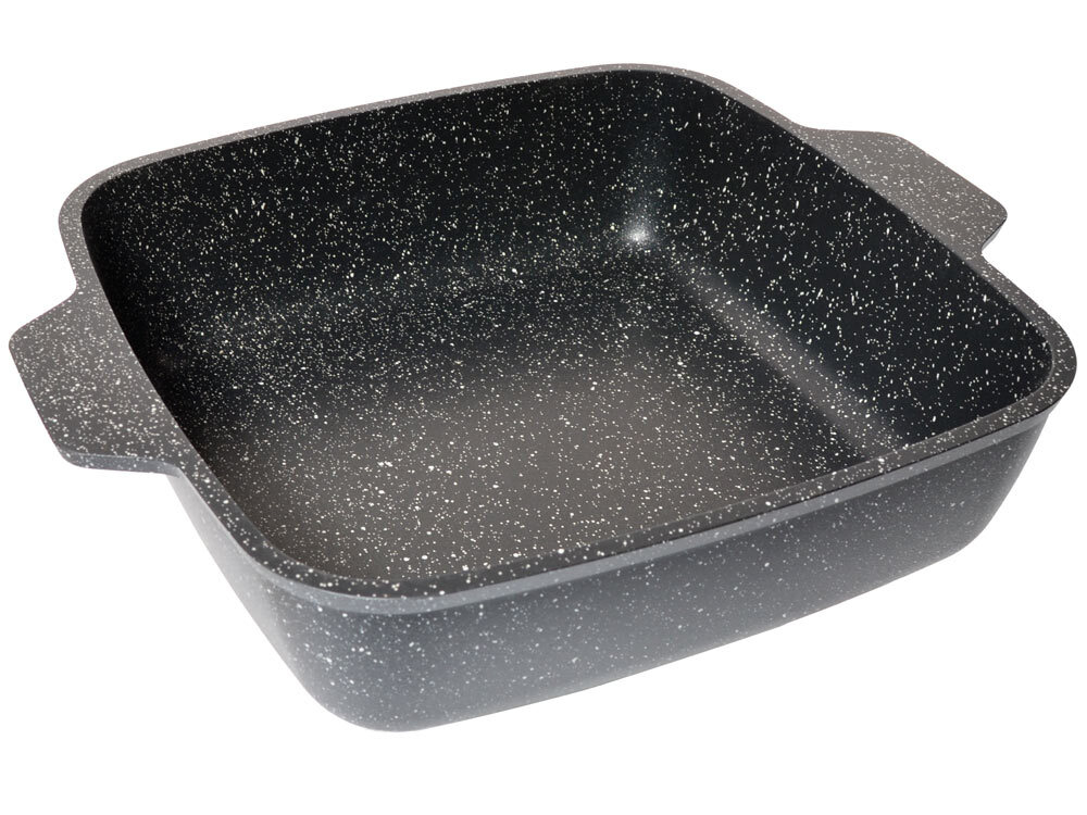 Жаровня 26*26см Гранит black