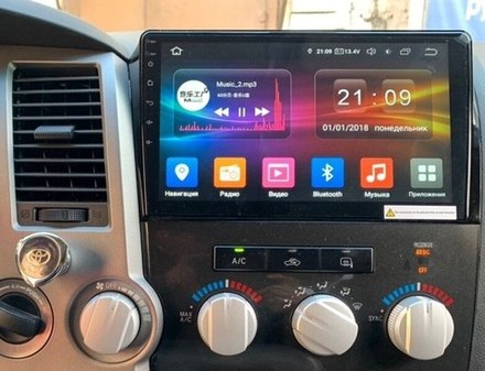 Магнитола для Toyota Tundra XK50 2007-2013, Sequoia XK60 2007-2022 - Carmedia OL-1688 QLed, Android 13, TS20, CarPlay, SIM-слот
