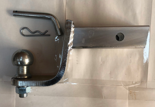 Узел сцепной в сборе под квадрат 50х50 оцинкованный с шаром E занижение 120мм Автос.TY-05-12Z