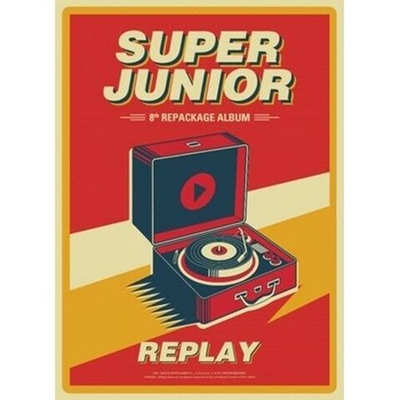 Альбом Super Junior - Replay 8th Repackage Album Normal Edition