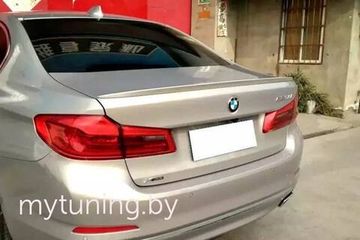 Спойлер глянцево - черный V.1 для BMW 5 G30 2017+ Sedan