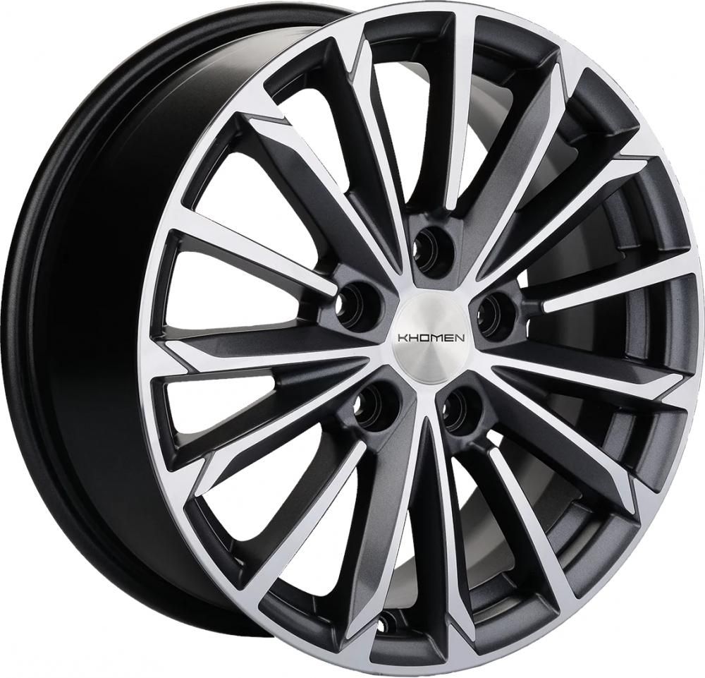 Khomen 1611 6.5x16 5x108 ET 50 Dia 63.4 (BFP)