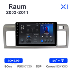 Teyes X1 9"для Toyota Raum 2003-2011