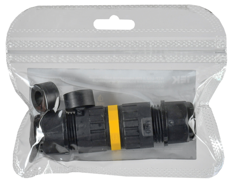 Коннектор кабельный герметичный WTP-102 3 PIN IP68 IEK