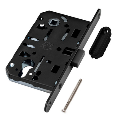 Замок с магнитной защелкой AGB ПОЛАРИС B06103.50.93.640 п/цил черный с ответ/пл (скин)