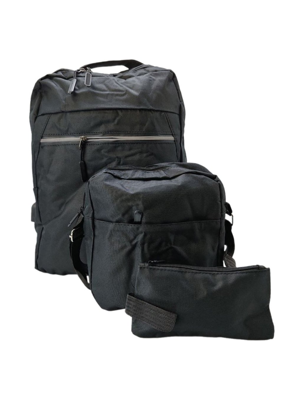 Многофункциональный деловой рюкзак/сумка/кошелек черный