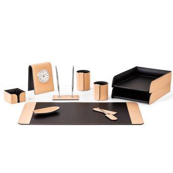 Настольный набор из кожи Cuoietto серии Business из 10 предметов (NBCNatCh10.3)