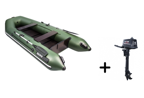 Аква 3200С складная слань + PARSUN T 5.0 BMS (комплект лодка + мотор)