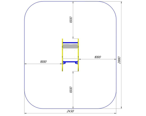 Качалка на одинарной пружине Кораблик КБ-12Х
