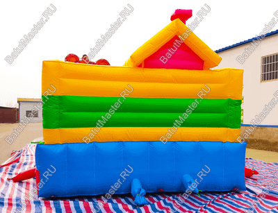 Коммерческий надувной батут "В гостях у Маши", 6х4х3