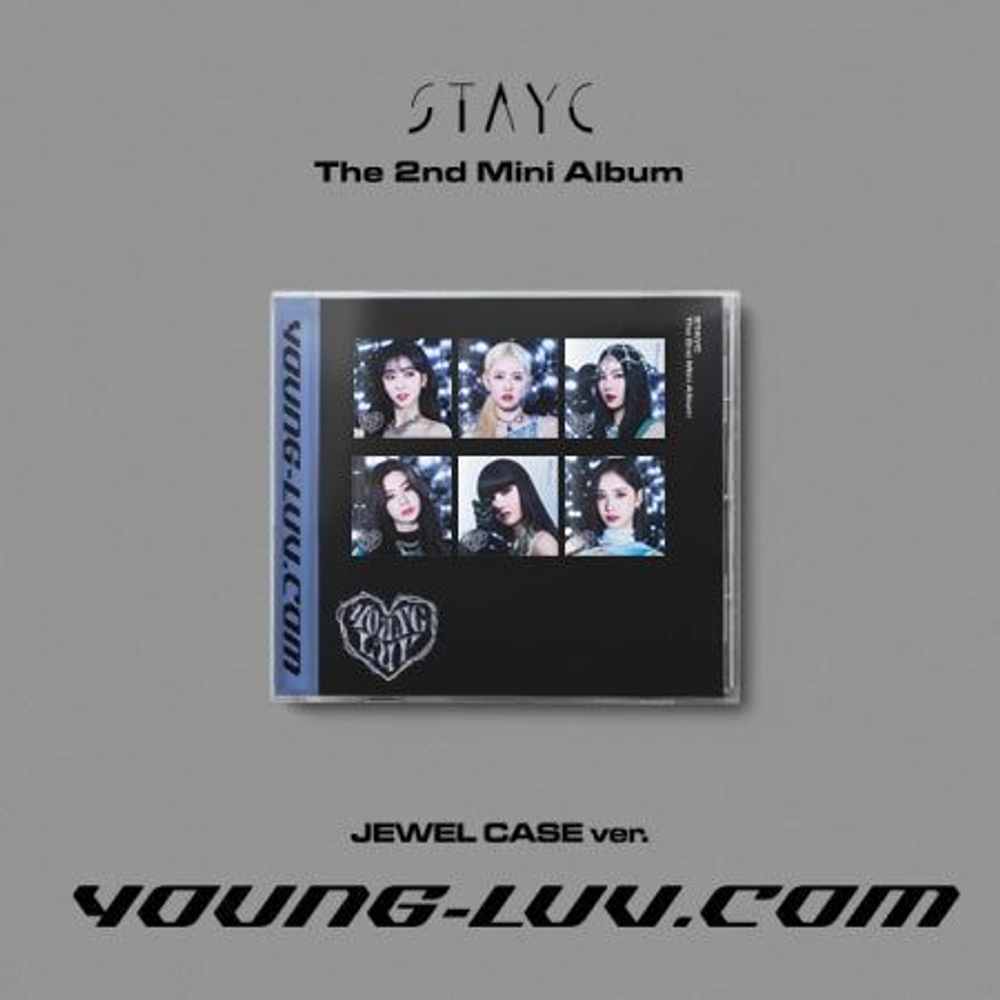 Альбом STAYC - YOUNG-LUV COM 2nd Mini Album Jewel Case RANDOM Version