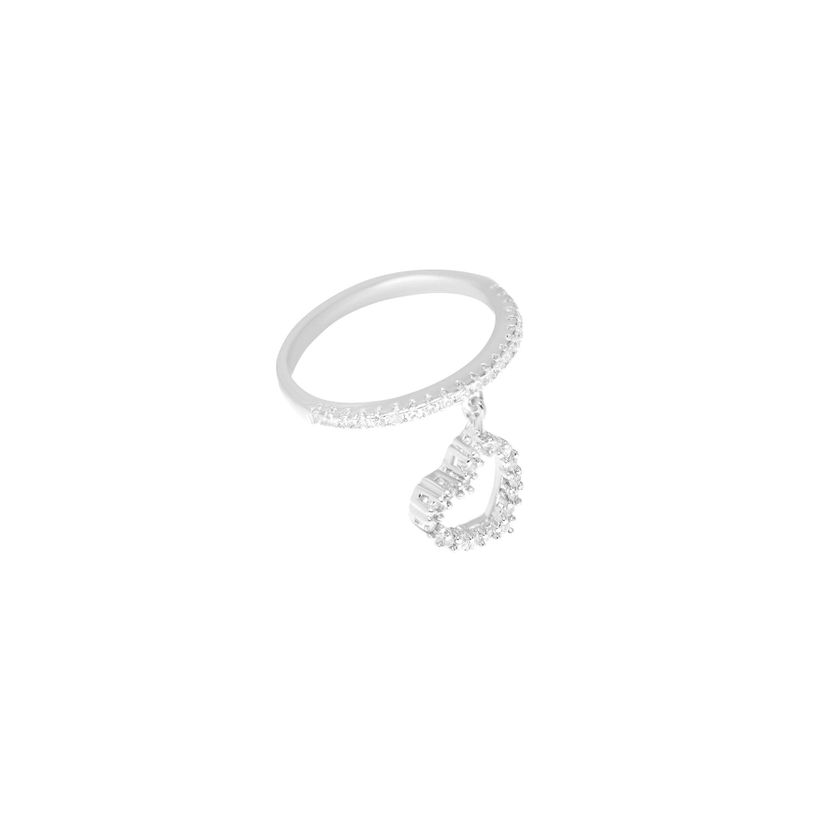 Silver Big Heart Ring